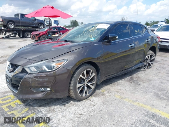 2016 Nissan Maxima SR with VIN 1N4AA6AP9GC405420, listed as a IAAI auction lot 41933739 with 59,680 mi miles and . Bid and sale history available at DreamBid. Image 17.