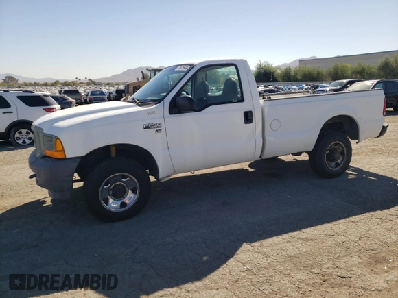 2001 Ford F-250 XL z VIN 1FTNF21L31EC98816, wystawiony jako Copart lot #72825944 z przebiegiem 145 083 mil mil oraz Szkoda całkowita • Salvage title. Historia ofert i sprzedaży dostępna na DreamBid. Obrazek 1.