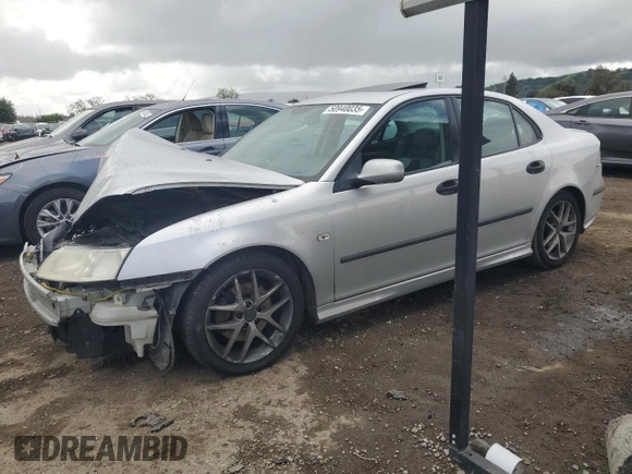 2005 Saab 9-3 Aero with VIN YS3FH49Y051012887, listed as a Copart auction lot 50940035 with 114,299 mi miles and Salvage Title. Bid and sale history available at carsss.com. Image 1.
