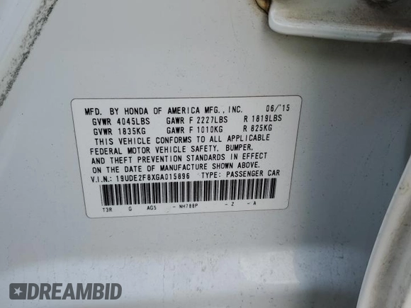 2016 Acura ILX Premium z VIN 19UDE2F8XGA015896, wystawiony jako Copart lot #73254714 z przebiegiem 63 705 mil mil oraz Szkoda całkowita • Salvage title. Historia ofert i sprzedaży dostępna na DreamBid. Obrazek 12.