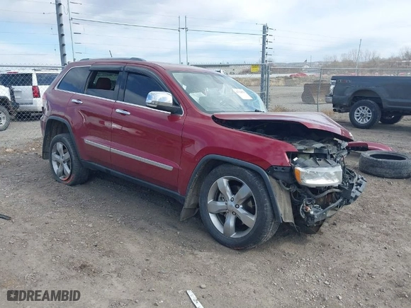2012 Jeep Grand Cherokee Overland with VIN 1C4RJFCT3CC115465, listed as a IAAI auction lot 41759070 with 1 mi miles. Bid and sale history available at carsss.com. Image 1.