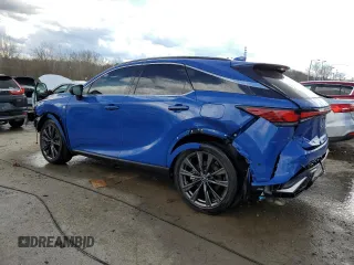 2023 Lexus RX with VIN 2T2BAMCA8PC030375, listed as a Copart auction lot 46427855 with 30,857 mi miles and Salvage Title. Bid and sale history available at carsss.com. Image 2.