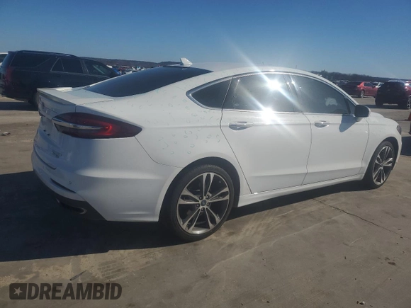 2019 Ford Fusion Titanium with VIN 3FA6P0D95KR180907, listed as a Copart auction lot 43277925 with 125,323 mi miles and Clean Title. Bid and sale history available at carsss.com. Image 3.