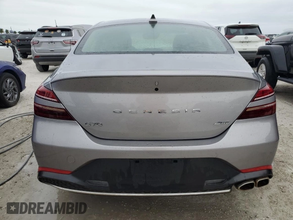 2023 Genesis G70 2.0T with VIN KMTG34TA5PU131494, listed as a Copart auction lot 76295844 with Not Provided miles and Non Repairable. Bid and sale history available at DreamBid. Image 6.
