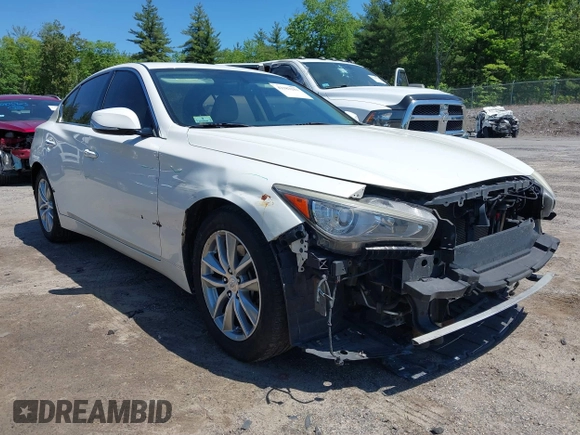 2014 Infiniti Q50 Sport with VIN JN1BV7AR3EM681886, listed as a IAAI auction lot 42382281 with 140,005 mi miles and . Bid and sale history available at DreamBid. Image 6.
