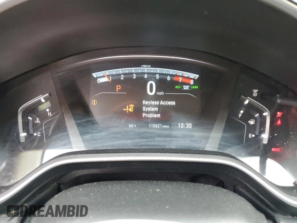 2017 Honda CR-V EX-L with VIN 2HKRW1H81HH516064, listed as a Copart auction lot 53435025 with 110,621 mi miles and Salvage Title. Bid and sale history available at carsss.com. Image 9.