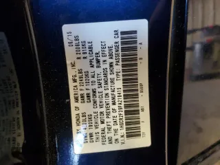 2015 Honda Accord LX with VIN 1HGCR2F39FA219415, listed as a Copart auction lot 53938215 with 125,992 mi miles and Salvage Title. Bid and sale history available at DreamBid. Image 12.