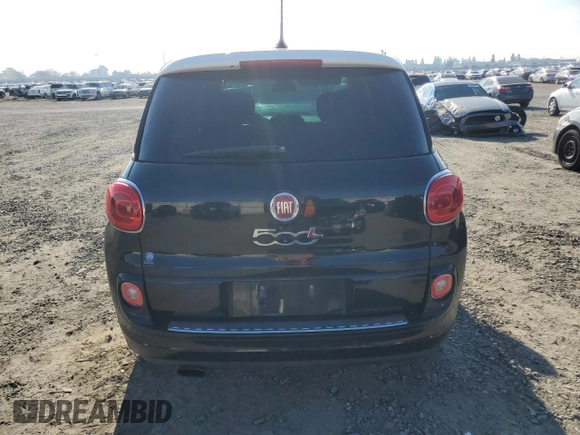 2014 FIAT 500L Lounge with VIN ZFBCFACH4EZ012452, listed as a Copart auction lot 83815124 with 63,341 mi miles and Salvage Title. Bid and sale history available at DreamBid. Image 6.