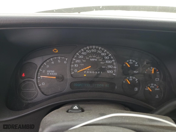 2007 Chevrolet Silverado 1500 Work Truck with VIN 1GCEC19X47Z195819, listed as a Copart auction lot 82771234 with 213,950 mi miles and Salvage Title. Bid and sale history available at carsss.com. Image 9.