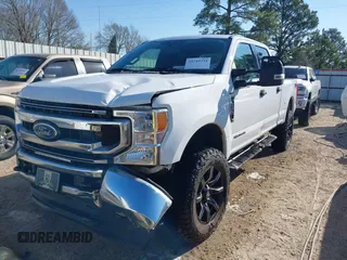 2021 Ford Super Duty F-250 SRW XL with VIN 1FT7W2BT0MED05328, listed as a IAAI auction lot 41744334 with 106,867 mi miles. Bid and sale history available at carsss.com. Image 2.