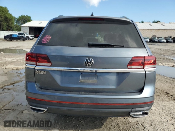 2021 Volkswagen Atlas S with VIN 1V2AP2CA9MC503478, listed as a Copart auction lot 73051284 with 51,140 mi miles and Salvage title. Bid and sale history available at DreamBid. Image 6.