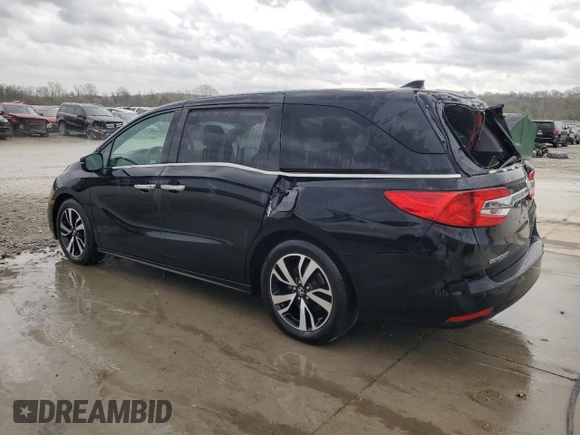 2019 Honda Odyssey Elite with VIN 5FNRL6H94KB108422, listed as a Copart auction lot 51492365 with 91,948 mi miles and Salvage Title. Bid and sale history available at DreamBid. Image 2.