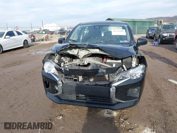 2022 Mitsubishi Mirage ES with VIN ML32FUFJ4NHF09103, listed as a IAAI auction lot 41211686 with 30,151 mi miles and . Bid and sale history available at DreamBid. Image 6.