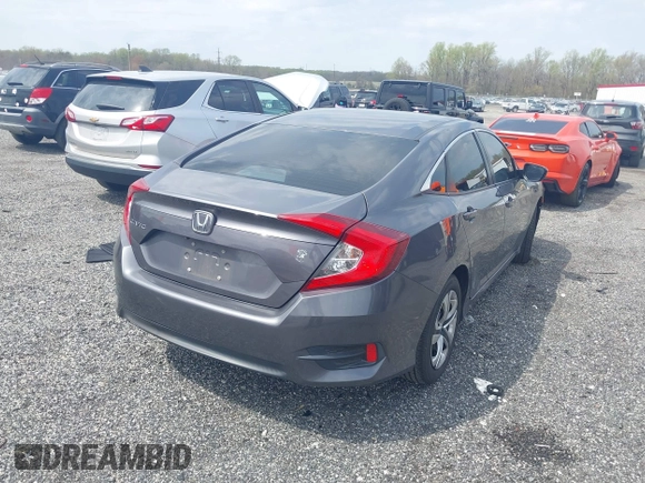 2016 Honda Civic Sedan LX with VIN 2HGFC2F51GH524197, listed as a IAAI auction lot 42012886 with 103,302 mi miles. Bid and sale history available at carsss.com. Image 4.