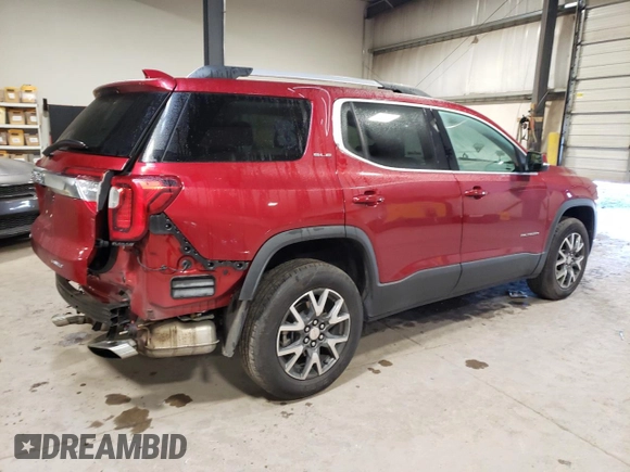 2021 GMC Acadia SLE with VIN 1GKKNRL4XMZ129267, listed as a Copart auction lot 74188083 with 33,678 mi miles. Bid and sale history available at carsss.com. Image 3.