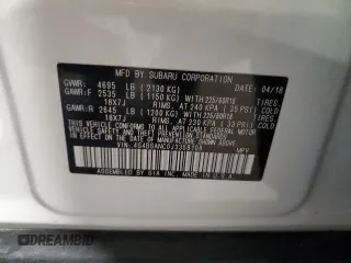 2018 Subaru Outback Limited с VIN 4S4BSANC0J3358108, выставлен на аукционе Copart как лот 61472265 с пробегом 76 474 миль миль и Списание • Salvage title. История ставок и продаж доступна на DreamBid. Изображение 13.