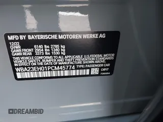 2023 BMW 7 Series 740i z VIN WBA23EH01PCM45774, wystawiony jako IAAI lot #42179372 z przebiegiem 12 033 mil mil oraz . Historia ofert i sprzedaży dostępna na DreamBid. Obrazek 9.