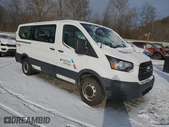 2017 Ford Transit XL with VIN 1FMZK1YM5HKA34719, listed as a Copart auction lot 45694555 with 41,359 mi miles and Salvage title. Bid and sale history available at DreamBid. Image 4.