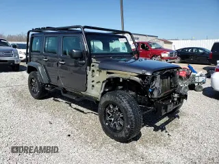 2018 Jeep Wrangler Unlimited Sport S with VIN 1C4BJWDG8JL814090, listed as a Copart auction lot 49155145 with 74,875 mi miles and Salvage Title. Bid and sale history available at DreamBid. Image 14.