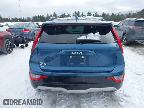 2023 Kia Niro Wind with VIN KNDCR3L15P5014997, listed as a IAAI auction lot 41525672 with 12,499 mi miles and . Bid and sale history available at DreamBid. Image 17.
