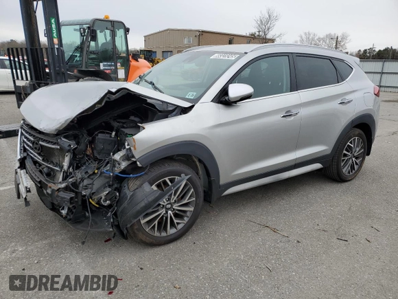 2020 Hyundai Tucson Limited z VIN KM8J3CALXLU199346, wystawiony jako Copart lot #88323245 z przebiegiem 66 246 mil mil oraz Czysty tytuł • Clean title. Historia ofert i sprzedaży dostępna na DreamBid. Obrazek 1.