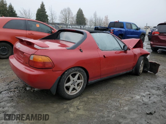1993 Honda del Sol Si z VIN JHMEH6162PS006951, wystawiony jako Copart lot #86438414 z przebiegiem 160 342 mil mil oraz Szkody całkowita. Historia ofert i sprzedaży dostępna na DreamBid. Obrazek 3.