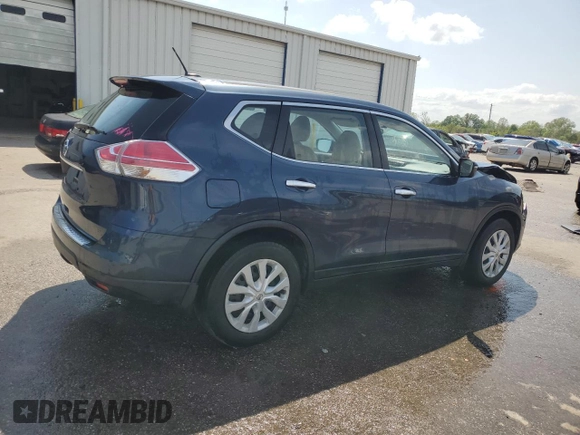 2015 Nissan Rogue SV with VIN KNMAT2MT6FP551478, listed as a Copart auction lot 51217215 with 47,083 mi miles and Salvage Title. Bid and sale history available at DreamBid. Image 3.