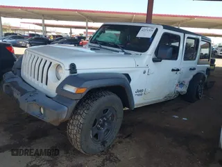 2020 Jeep Wrangler Unlimited Sport S z VIN 1C4HJXDG3LW188241, wystawiony jako IAAI lot #42371324 z przebiegiem 86 216 mil mil oraz . Historia ofert i sprzedaży dostępna na DreamBid. Obrazek 18.