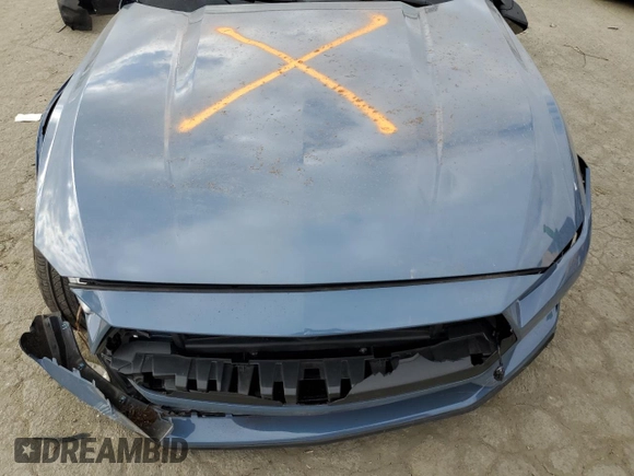 2024 Ford Mustang EcoBoost with VIN 1FAGP8UH2R5135673, listed as a Copart auction lot 42464645 with 0 mi miles and Salvage Title. Bid and sale history available at carsss.com. Image 11.