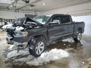 2020 Ram 1500 Limited with VIN 1C6SRFHT5LN138499, listed as a Copart auction lot 44197805 with 92,257 mi miles and Salvage Title. Bid and sale history available at carsss.com. Image 1.