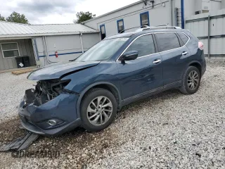 2015 Nissan Rogue SV with VIN 5N1AT2MT3FC919683, listed as a Copart auction lot 43640955 with 122,494 mi miles and Salvage Title. Bid and sale history available at carsss.com. Image 1.