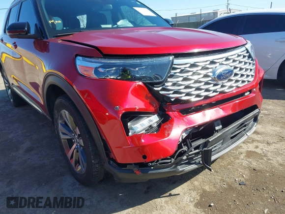 2020 Ford Explorer Platinum with VIN 1FM5K8HCXLGA82209, listed as a IAAI auction lot 41823764 with 52,016 mi miles. Bid and sale history available at carsss.com. Image 20.