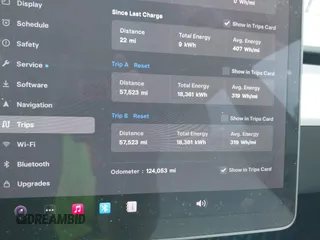 2018 Tesla Model 3 Long Range Battery z VIN 5YJ3E1EB8JF135728, wystawiony jako IAAI lot #41863870 z przebiegiem 124 053 mil mil oraz . Historia ofert i sprzedaży dostępna na DreamBid. Obrazek 7.