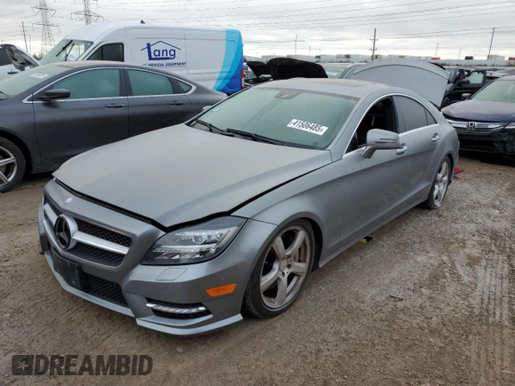 2013 Mercedes-Benz CLS-Class CLS 550 with VIN WDDLJ9BBXDA064856, listed as a Copart auction lot 41506485 with 106,426 mi miles and Salvage Title. Bid and sale history available at carsss.com. Image 1.