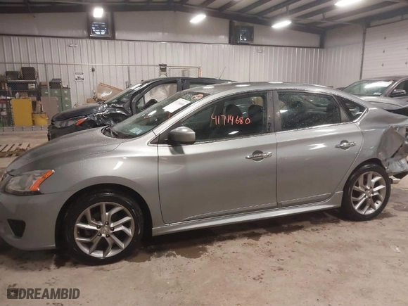 2013 Nissan Sentra SR with VIN 3N1AB7AP4DL615133, listed as a IAAI auction lot 41714680 with 79,624 mi miles. Bid and sale history available at carsss.com. Image 14.