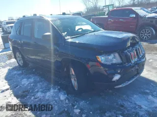 2012 Jeep Compass Sport with VIN 1C4NJDBB3CD577286, listed as a IAAI auction lot 41734239 with 119,972 mi miles. Bid and sale history available at carsss.com. Image 1.