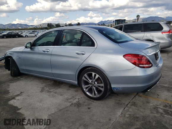 2017 Mercedes-Benz C 350e with VIN 55SWF4HB2HU227658, listed as a Copart auction lot 46088444 with 41,619 mi miles and . Bid and sale history available at DreamBid. Image 2.