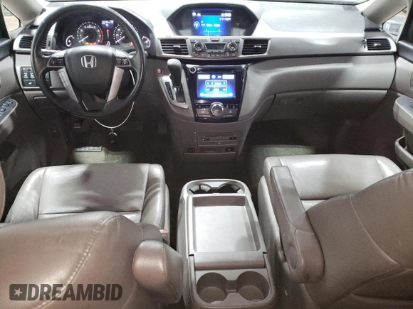 2015 Honda Odyssey EX-L with VIN 5FNRL5H68FB042107, listed as a Copart auction lot 51000525 with 140,793 mi miles and Salvage Title. Bid and sale history available at DreamBid. Image 8.