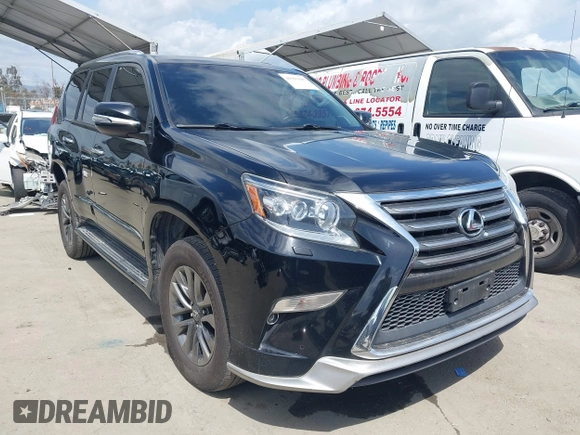 2019 Lexus GX with VIN JTJBM7FX6K5216920, listed as a IAAI auction lot 41915698 with 64,665 mi miles. Bid and sale history available at carsss.com. Image 1.