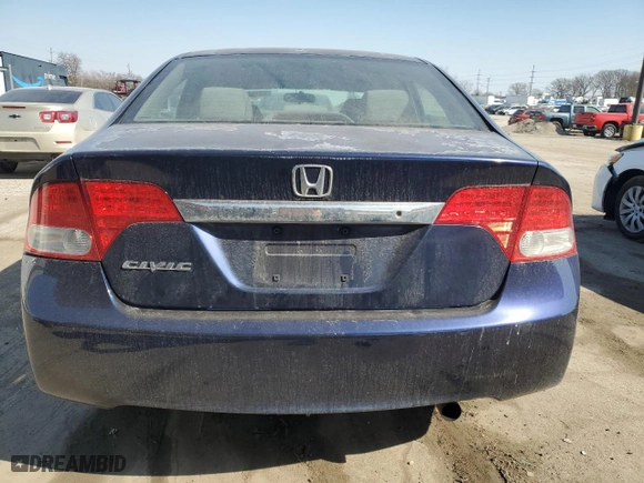 2010 Honda Civic Sdn LX with VIN 2HGFA1F53AH558925, listed as a Copart auction lot 48156065 with 137,787 mi miles and Salvage Title. Bid and sale history available at carsss.com. Image 6.