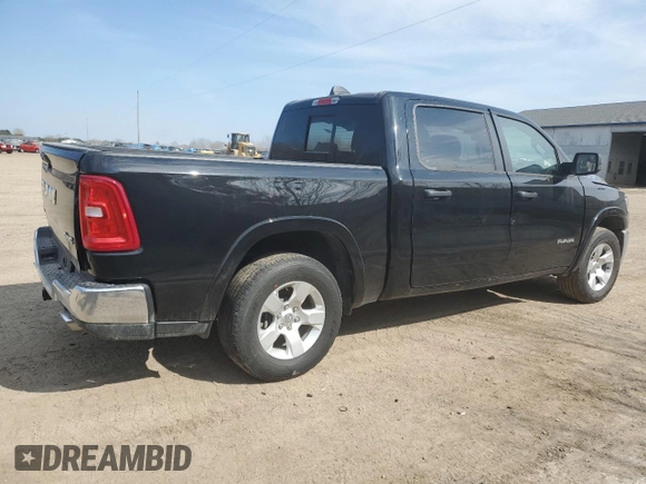 2025 Ram 1500 Big Horn with VIN 1C6SRFFP3SN584185, listed as a Copart auction lot 53614315 with 19,498 mi miles and Clean Title. Bid and sale history available at carsss.com. Image 3.