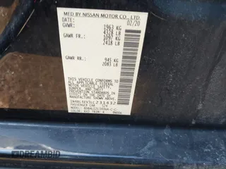 2020 Nissan Altima 2.5 SL with VIN 1N4BL4EV3LC231432, listed as a IAAI auction lot 41668475 with 108,146 mi miles. Bid and sale history available at carsss.com. Image 9.