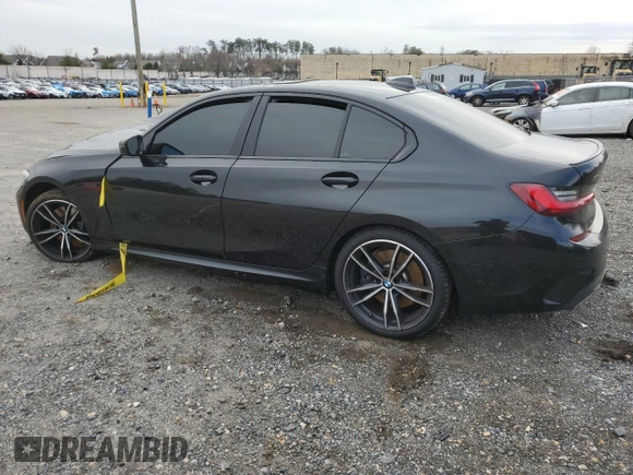 2022 BMW 3 Series M340i xDrive with VIN 3MW5U9J03N8C25391, listed as a Copart auction lot 41496935 with 41,912 mi miles and Salvage Title. Bid and sale history available at carsss.com. Image 2.