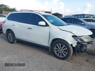 2015 Nissan Pathfinder SL z VIN 5N1AR2MN3FC682032, wystawiony jako IAAI lot #42459290 z przebiegiem 113 860 mil mil oraz . Historia ofert i sprzedaży dostępna na DreamBid. Obrazek 1.