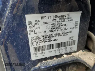 2008 Ford F-250 XL with VIN 1FTSW21R48EC01981, listed as a Copart auction lot 46164405 with Not provided miles and Salvage title. Bid and sale history available at DreamBid. Image 14.
