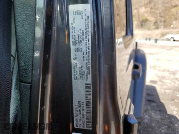 2022 Jeep Gladiator Mojave with VIN 1C6JJTEG4NL163076, listed as a Copart auction lot 53728895 with 60,192 mi miles and Salvage title. Bid and sale history available at DreamBid. Image 12.
