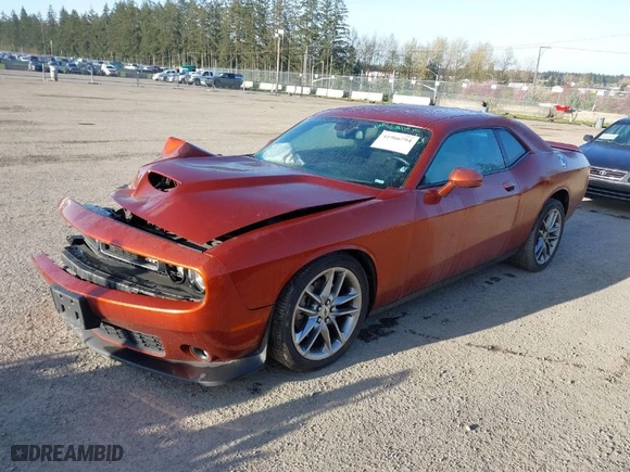 2022 Dodge Challenger GT with VIN 2C3CDZKG5NH223819, listed as a IAAI auction lot 41966794 with 48,159 mi miles. Bid and sale history available at carsss.com. Image 2.