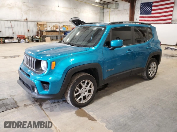 2020 Jeep Renegade Latitude with VIN ZACNJBBB9LPL91898, listed as a Copart auction lot 54888315 with 70,297 mi miles and Salvage title. Bid and sale history available at DreamBid. Image 1.