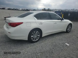 2014 Infiniti Q50 Sport with VIN JN1BV7AR7EM689554, listed as a Copart auction lot 52575755 with 115,553 mi miles and Salvage Title. Bid and sale history available at carsss.com. Image 3.