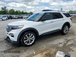 2021 Ford Explorer Platinum z VIN 1FM5K8HC7MGB59037, wystawiony jako Copart lot #55938445 z przebiegiem 48 891 mil mil oraz Szkoda całkowita • Salvage title. Historia ofert i sprzedaży dostępna na DreamBid. Obrazek 1.